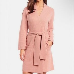 Light pink Van Winkle & Co Cashmere Lounge Robe - M
